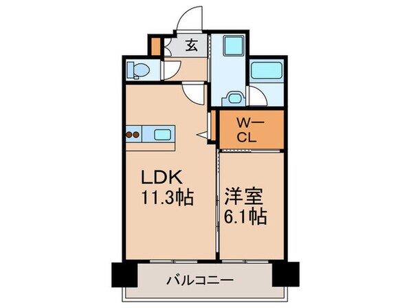 フェリス久留米シティの物件間取画像